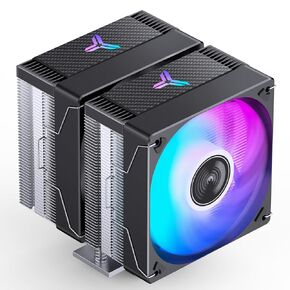 Jonsbo CR3000E Color Dual-Tower CPU Cooler,Automatically Change Colors，120mm/4.7in Dual-Fan Radiator,6 Against Gravity High Heatpipe Cooling,H155mm/6.1in,Support AM4/AM5/Intel 1700,CPU Fan,Black