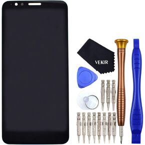 Moto E 6th Gen LCD Display Touch Digitizer Glass Screen Assembly Replacement for Motorola Moto E6 Black(No Frame)