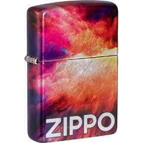 Zippo Tie Dye Design 540 Tumbled Chrome Pocket Lighter