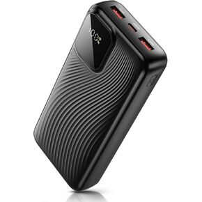 Portable Charger 20000mAh Power Bank Fast Charging PD 20W and QC 22.5W USB-C in & Out Powerbank External Battery Pack with Portable Charging for iPhone 16 15 14 13 Pro, Samsung S24 etc
