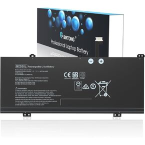 BC03XL Laptop Battery for HP Pro C640 Chromebook Series L84182-421 L84182-1C1 HSTNN-LB8T [11.55V 60.9Wh 5010mAh]