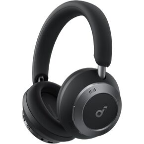 Soundcore Space One Pro by Anker, Adaptive Active Noise Cancelling Headphones Driven by 6 Mics, Super Foldable Design, 60H Lossless Audio, Ultra-Fast Charging, Hi-Res Wireless Audio(Renewed)