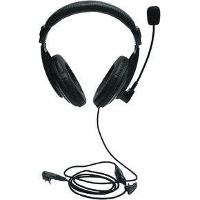 Noise Cancelling Walkie Talkie Headset with Boom Mic Compatible with Motorola CP200 CP200D CP185 BPR40 DTR410 PR400 RMU2040 Walkie Talkie Two Way Radio