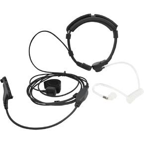 Adjustable Neck Mic Throat Microphone and Headset Tactical Walkie Talkie Earpiece Headphone for Motorola APX 6000 li 7000 8000 xpr 6550 7550 6550e 7550e SRX 2200 Radios