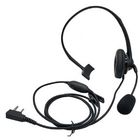 Single Sided Over The Ear Headphone Ptt Mic Earpiece Two Way Radio Headset with Boom Mic for Baofeng for Kenwood for Retevis Walkie Talkie