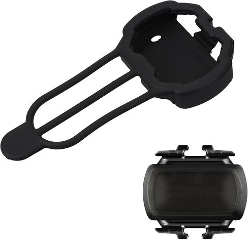 kwmobile Bike Speed Indicator Case Compatible with Garmin Cadence/Bryton/Magene/iGPSPORT Cadence Case - Cadence Cover for Bicycle - Water Resistant Silicone - Black in Saudi Arabia
