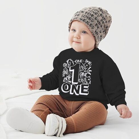 بلوزات للأولاد لعيد الميلاد الأول قمصان بعمر سنة واحدة 1t ملابس للأولاد السعيدة ملابس علوية برقبة دائرية وأكمام طويلة ملابس خريف وشتاء in Kuwait
