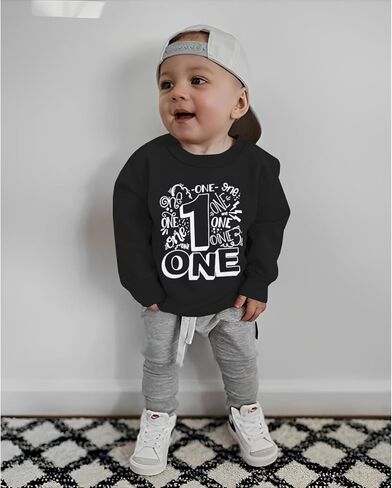 بلوزات للأولاد لعيد الميلاد الأول قمصان بعمر سنة واحدة 1t ملابس للأولاد السعيدة ملابس علوية برقبة دائرية وأكمام طويلة ملابس خريف وشتاء in Kuwait