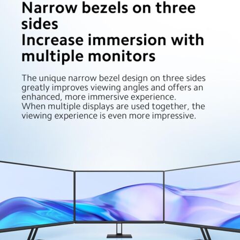 Xiaomi A27i 27 inch Monitor, 100Hz high Refresh Rate, IPS Hard Screen, 7.5mm Ultra-Slim Body, 1080p FHD Resolution, ∆Е<2 Factory Color Calibration for Each Screen, DP 1.4 Supported and Easy mounting in Kuwait