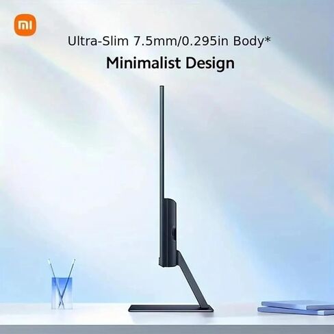 Xiaomi A27i 27 inch Monitor, 100Hz high Refresh Rate, IPS Hard Screen, 7.5mm Ultra-Slim Body, 1080p FHD Resolution, ∆Е<2 Factory Color Calibration for Each Screen, DP 1.4 Supported and Easy mounting in Kuwait