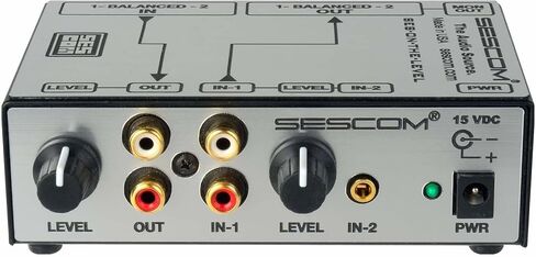 Sescom SES-ON-THE-LEVEL RCA to XLR Audio Level Converter with Level Controls-by-Sescom in Saudi Arabia