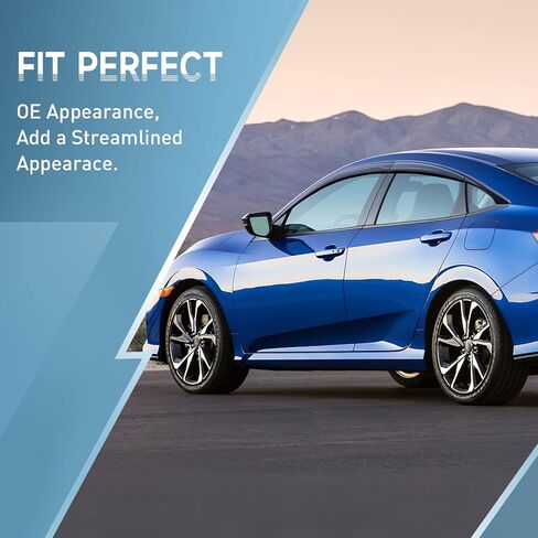 Rain Guards for Toyota Highlander 2020 2021 2022 2023 2024 L LE XLE XSE Limited Platinum Hybrid, Durable Tape on Side Windows Wind Deflectors, Vent Visors, Rain Visor, Window Visor- 6 PCS in Kuwait