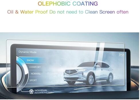 Screen Protector Compatible With 2020-2025 RDX,Anti-Explosion & Scratch,HD Clear,SSSKY Premium Navigation Accessories Comaptible With Acura RDX（10.2inch） in Kuwait