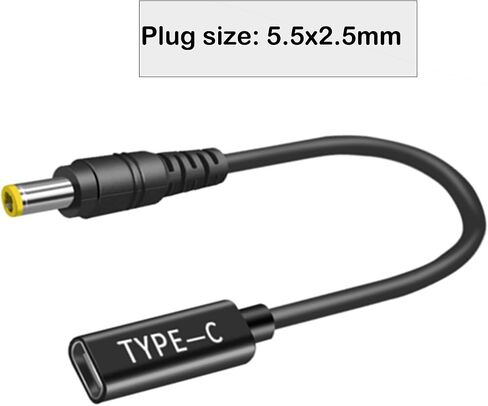 Type C Male to Female DC Adapter 4.0x1.7 mm, 20V 4.0x1.7mm DC Adapter Made for Lenovo IdeaPad 3, 330-14, 330-15, 330-17, 510-15, 330s-14, 330s-15, Flex 6-14, Yogo V/B/E/S Series in Saudi Arabia