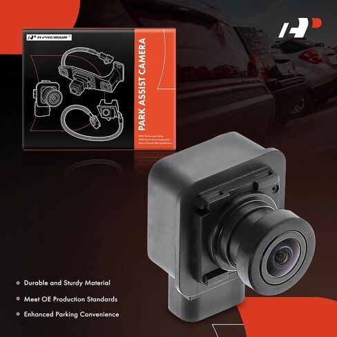 كاميرا A-Premium Park Assist للرؤية الخلفية وكاميرا عكسية متوافقة مع موديلات مختارة من Ford - 2018 2019 2020 F-150 F150 - استبدال # JL3Z19G490L in Saudi Arabia