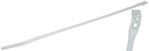 NTE Electronics 04-14120LP9 Cobra روابط كبل نايلون منخفضة المظهر، 120 رطل. قوة الشد، الطول 40.64 سم، العرض 0.300 سم، السمك 0.075 سم، طبيعي (عبوة من 100 قطعة) in Kuwait