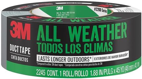 3M All Weather Duct Tape 2540, 1.88 in x 40 yd (48 mm x 36.5 m), 12 rls/cs in Saudi Arabia