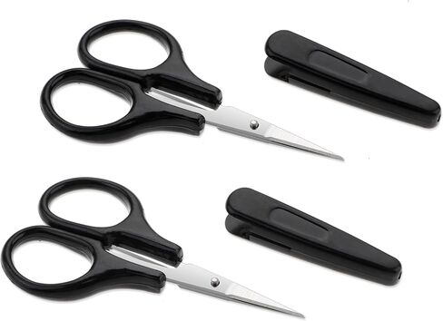 2Pcs Small Scissors All Purpose Craft Scissors Stainless Steel Mini Detail Craft Scissors Precision Straight Fine Tips Design for Paper Cutting,Scrapbooking in Saudi Arabia