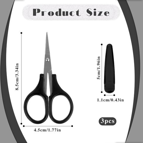 2Pcs Small Scissors All Purpose Craft Scissors Stainless Steel Mini Detail Craft Scissors Precision Straight Fine Tips Design for Paper Cutting,Scrapbooking in Saudi Arabia