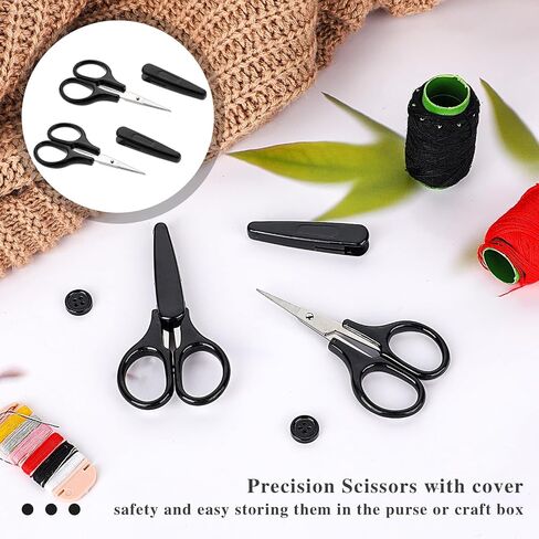 2Pcs Small Scissors All Purpose Craft Scissors Stainless Steel Mini Detail Craft Scissors Precision Straight Fine Tips Design for Paper Cutting,Scrapbooking in Saudi Arabia