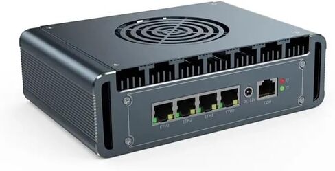 Micro Firewall Appliance, 4 i226-V 2.5Gbe LAN Ports, Fanless Mini PC Celeron N5105 Quad Core, DDR4 1*M.2 Support AES-NI Barebone Router PC VPN,HDMI DP USB3.0 RAM (DDR4) SSD(M.2 NvmE) (NO RAM NO SSD) in Saudi Arabia