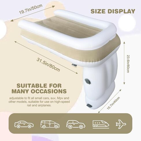 Inflatable Travel Pillow: Ergonomic Neck, Back, and Waist Support for Planes, Cars, and Camping Adventures – Adjustable Blow-Up Cushion for Superior Comfort-CQJZ-3 in Kuwait