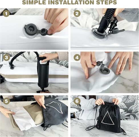 Inflatable Travel Pillow: Ergonomic Neck, Back, and Waist Support for Planes, Cars, and Camping Adventures – Adjustable Blow-Up Cushion for Superior Comfort-CQJZ-3 in Kuwait