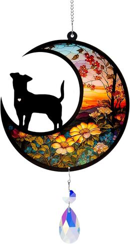 Sinops Dog Memorial Crystals Suncatcher,Pet Memorial Gifts for Dog,Loss of Dog Sympathy Gift for Pet Lovers,Personalized Memorial Gift for Garden in Saudi Arabia