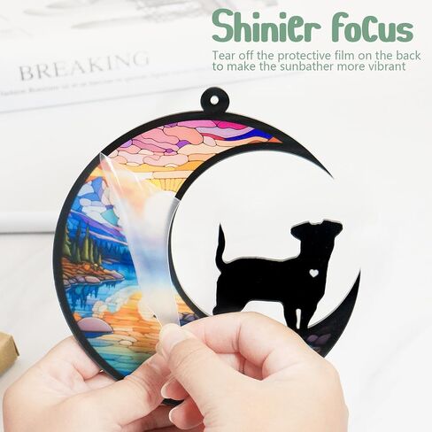Sinops Dog Memorial Crystals Suncatcher,Pet Memorial Gifts for Dog,Loss of Dog Sympathy Gift for Pet Lovers,Personalized Memorial Gift for Garden in Saudi Arabia