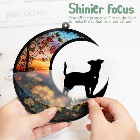 Sinops Dog Memorial Crystals Suncatcher,Pet Memorial Gifts for Dog,Loss of Dog Sympathy Gift for Pet Lovers,Personalized Memorial Gift for Garden in Saudi Arabia