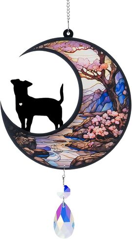 Sinops Dog Memorial Crystals Suncatcher,Pet Memorial Gifts for Dog,Loss of Dog Sympathy Gift for Pet Lovers,Personalized Memorial Gift for Garden in Saudi Arabia
