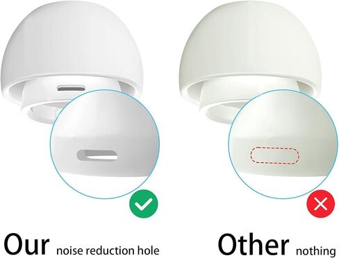 6 Pairs Replacement Ear Tips for AirPods Pro AirPods Pro 2,Premium Silicon Ear Buds Tips 12 Pieces with Portable Storage Box (S/M/L) in Saudi Arabia