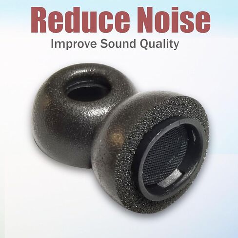 4 Pairs L/M/S/XS Memory Foam Tips for Airpods Pro/Airpods Pro 2 (2nd Generation) Earbuds Tips for Airpods Pro Replacement Ear Tips with Storage Box, White in Kuwait