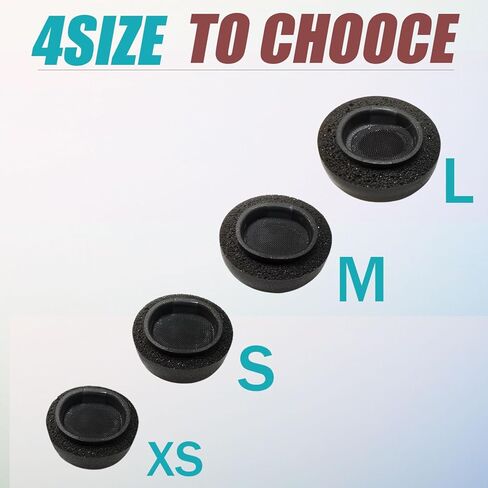 4 Pairs L/M/S/XS Memory Foam Tips for Airpods Pro/Airpods Pro 2 (2nd Generation) Earbuds Tips for Airpods Pro Replacement Ear Tips with Storage Box, White in Kuwait