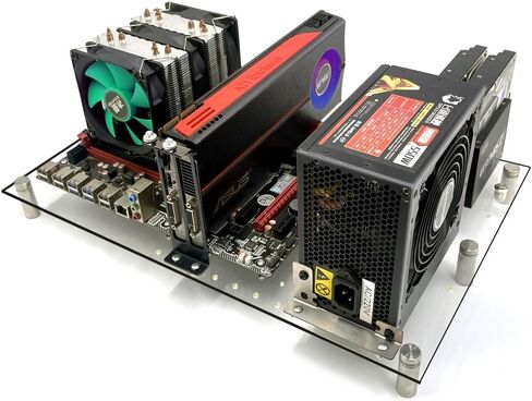 Open PC Case Test Bench DIY Acrylic Computer Chassis Rack Gaming Support Motherboards ATX MATX ITX Heat Dissipation(ATX) in Saudi Arabia