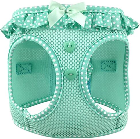 DOGGIE DESIGN American River Choke Free Harness - Pink Polka Dot (X-Small) in Saudi Arabia