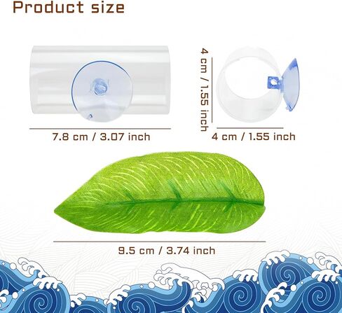 WishLotus Betta Fish Tube Tunnel, Transparent Acrylic Betta Fish Accessories with Suction Cups, Betta Fish Toys Hideout Tube for Small Fish Shrimp (Transparent) in Kuwait