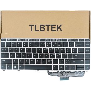 TLBTEK Backlight Keyboard Replacement Compatible with HP EliteBook Folio 1040 G3 818252-001 844423-001 9ZNCHBQ001 903667-161 904715-161 9ZNCHBQ50S 903667-071 NSK-CY0BQ NSK-CY5BQ Series Laptop