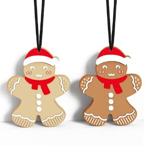 Halloween Chew Necklaces for Sensory Kids, Silicone Cross with Skull Teething Necklace for Babies Toddlers Adults & Moms, Ideal Chewelry Toy for Autism ADHD Anxiety Fidget Relief (2Pack)