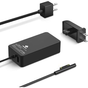 Microsoft Surface Charger 65W 15V 4A AC Power Supply Compatible with Surface Pro X 8 7 6 5 4 3/ Surface Laptop 4 3 2 1 / Surface Book 2/3 13.5“ Surface Pro Charger with Wall Plug and 6ft Power Cord