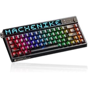 لوحة مفاتيح ميكانيكية سلكية للألعاب K600 Lite-B100، 96% حجم كامل 100 مفتاح، مفتاح أحمر خطي قابل للتبديل السريع مع لوحة أرقام، إضاءة خلفية ديناميكية RGB، مقاومة للظلال، أغطية مفاتيح مزدوجة اللقطة، أسود