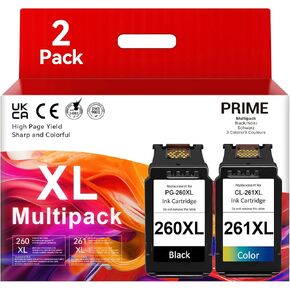 PG-260XL CL-261XL Ink Cartridge Compatible for Canon 260 261 Ink Cartridges Black Color Combo Pack Compatible for Pixma TS6420a TS6400 TR7020a TS5300 TR7000 TS6420 TS5320 TR7020 TR7022 TR7022a Printer