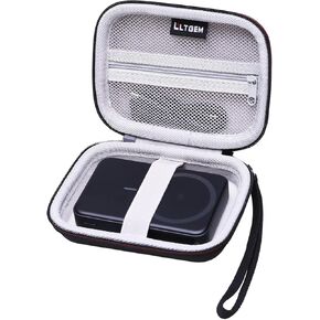 LTGEM Power Bank Case Compatible with Anker MagGo / 633/622 / 621/321 Magnetic Battery, Black + Gray (Case Only)
