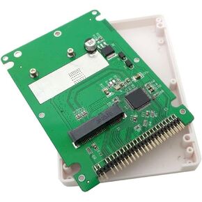 mSATA Mini SATA SSD : IDE 44Pin 2.5 inch Hard Disk Case Enclosure Box White for Notebook Laptop