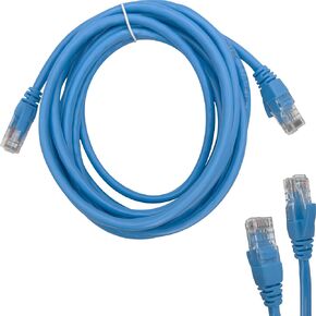 2020 Pk10 Cat 6 Patch Cable 3 Meter Light Blue - Ready to use cat6 ethernet cable, Terminated with reinforced RJ-45 connectors, 9.84 feet long, Great for network devices like Routers Switches Modems
