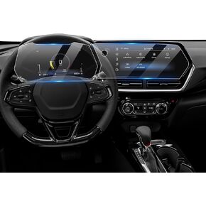 Karltys 2 Pack 2024 2025 Trax Screen Protector for Chevy Trax & Trailblazer LT /2RS /ACTIV 2024 2025, 11-Inch Nav. & 8-Inch Digital Cluster Touchscreen Tempered Glass for Chevy Trax Accessories