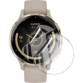 2 Pack Screen Protector for Smartwatch Garmin Venu 3s/Google Pixel Watch 3 41mm,Soft Flexible TPU Film Watch Screen Protector for Garmin Venu 3s,Full Coverage,HD Clear,Support Fingerprint Unlock