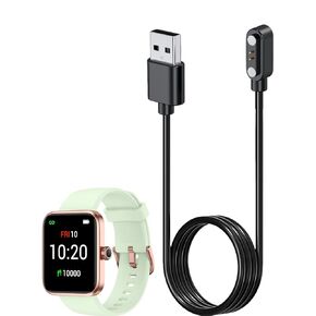 Smart Watch Charger for LIVIKEY EW1 3.3Ft/100cm 2 Pin USB Portable Magnetic Charging Cable Cord for LIVIKEY EW1 Smart Watch