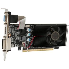 Estink Graphics Card, 589MHz 1000MHz 2560x1600 Gaming Graphics Card PCI express2.0 Bus Interface Computer Graphics Card for HD Multimedia Interface DVI VGA Interface (GT210 1GD3 64BIT)