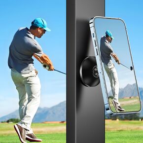 Magnetic Golf Cart Phone Holder for MagSafe Golf Cart Mount, Golf Cart Phone Mount for iPhone 16 ProMax Plus 15 14 13 12 Mini Fits EZGO, Club Car, Yamaha, Icon Golf Cart Accessories Essentials for Men
